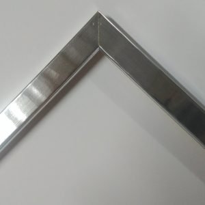 Moldura Plata plana Surcos Brillante  20